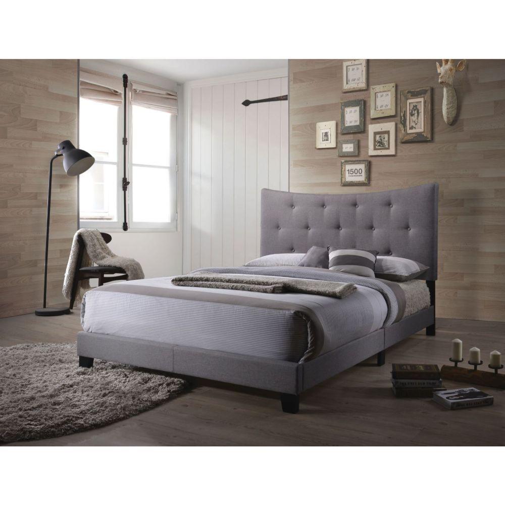 Acme Venacha - Queen Bed - Gray, Dark - 85"
