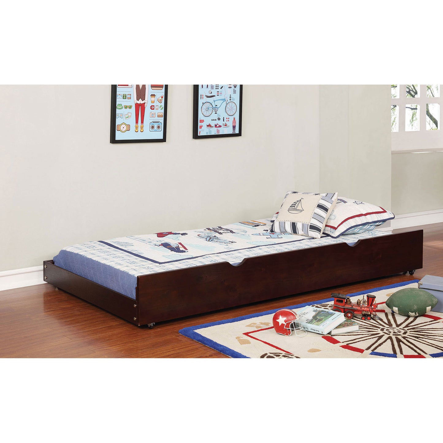 Furniture of America OMNUS Dark Walnut Trundle