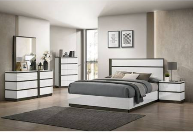 Furiture of America BIRSFELDEN 5 Pc. Queen Bedroom Set w/ Chest