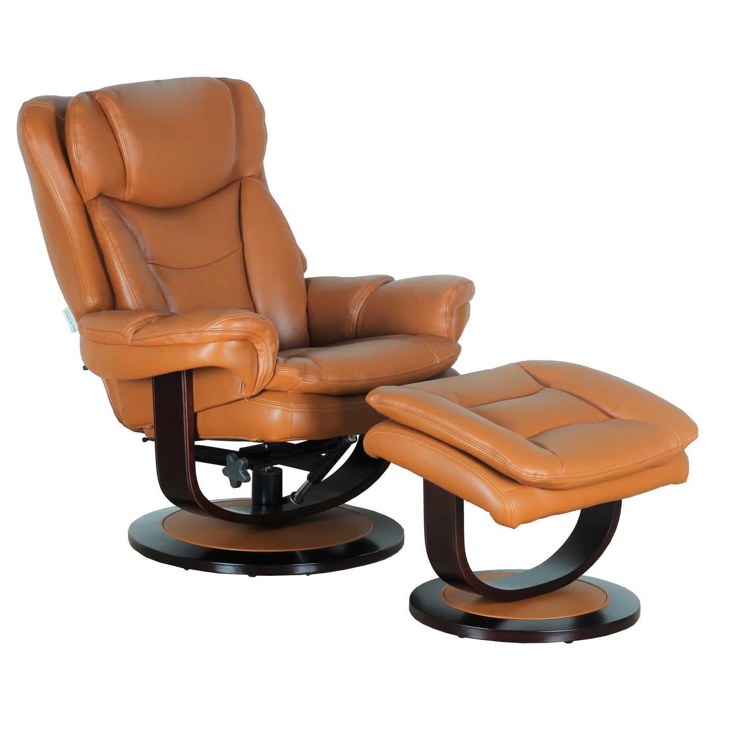 Barcalounger Roscoe Swivel Pedestal Recliner W/ Ottoman