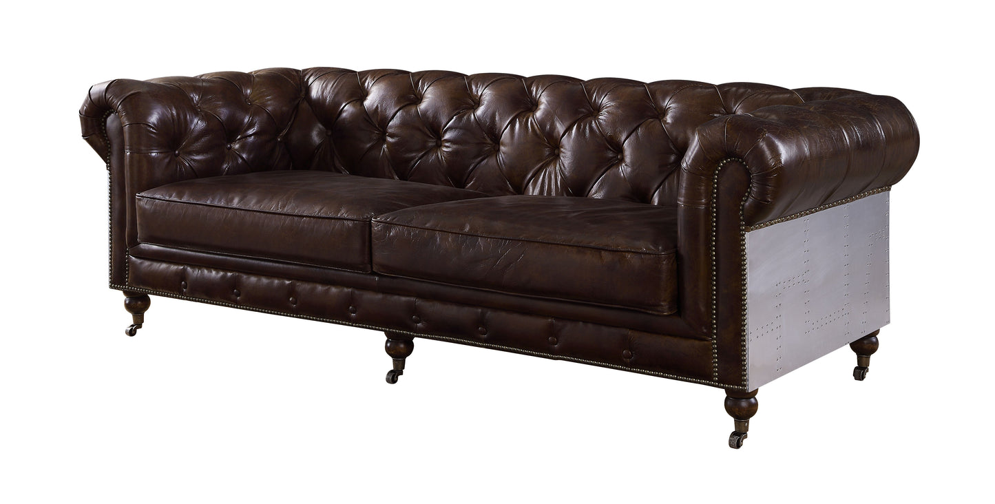ACME Furniture Aberdeen Vintage Brown Sofa