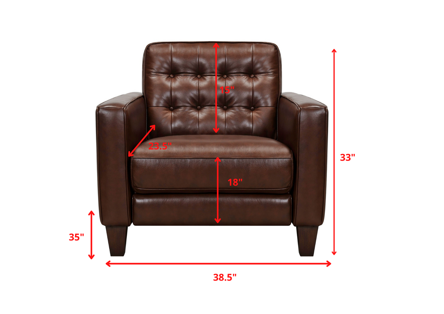 Armen Living Wesley Dove Gray Arm Accent Chair