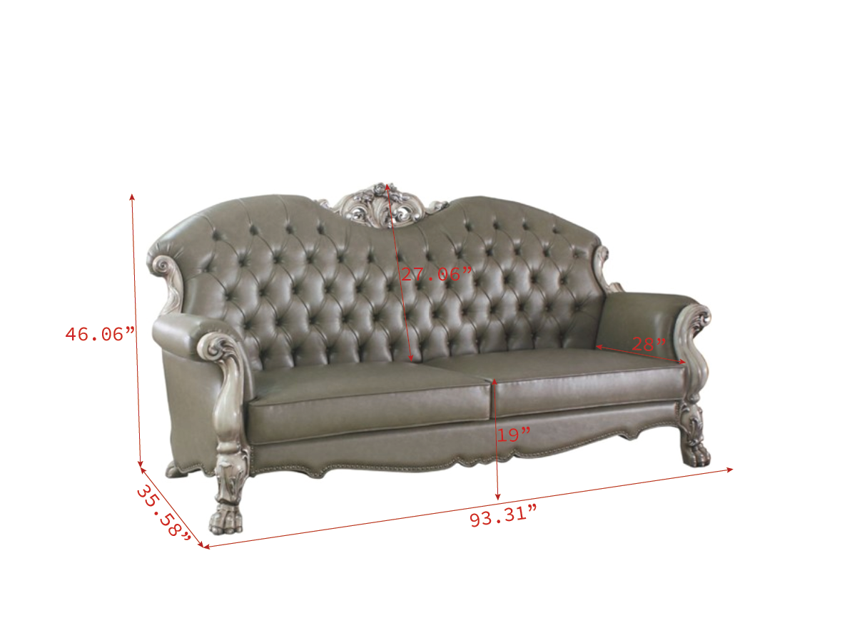 Acme Dresden Sofa w/Pillows Included