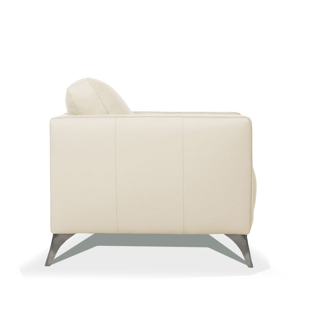 ACME Malaga Wooden Frame Sofa in Leather