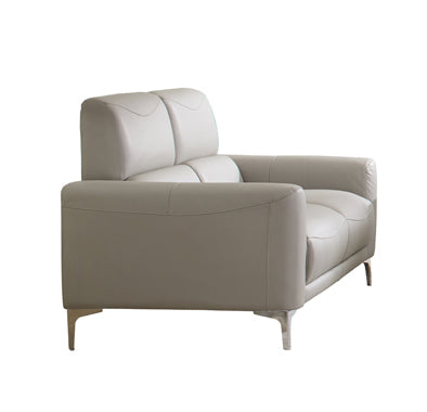 Coaster Glenmark Track Arm Upholstered Loveseat Taupe| Leatherette (PU)| Width: 63 in Depth: 36 in Height: 35 in
