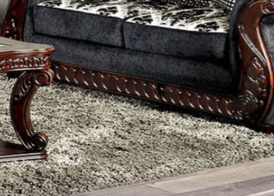 Furniture of America WHITLAND LOVE SEAT Loose Back Pillows &  Bun Feet Pillows Included