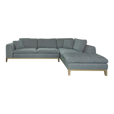 Coaster Persia 2-Piece Modular Sectional Grey |Woven fabric