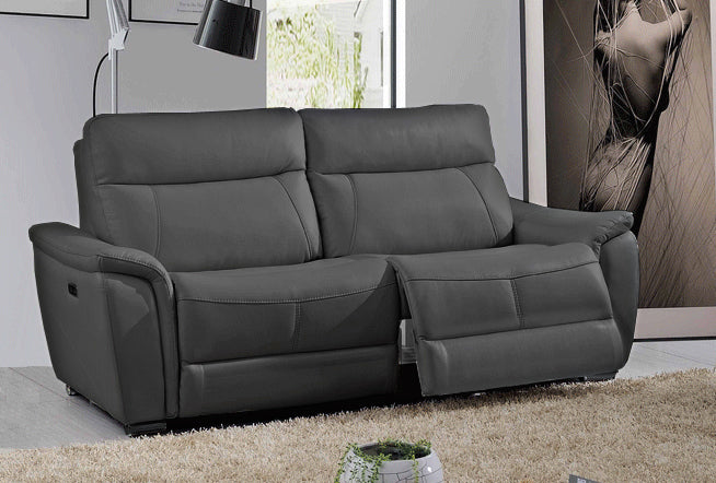 ESF 1705 Sofa Only Dark Grey with 2 Electric Recliner