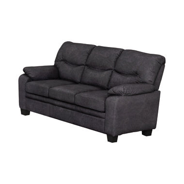 Coaster Meagan Pillow Top Arms Upholstered Sofa Charcoal