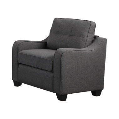 Coaster Nicolette Upholstered Tufted Chair Dark Grey