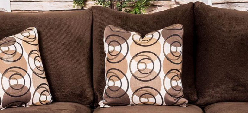 Furniture of America WESSINGTON SOFA High-Density Foam T-Cushions, Premium Fabric and Pillows Included