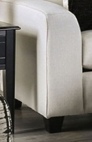 Furniture of America BARNETT LOVE SEAT Stain Resistant Fabric & Tapered Wooden Legs Pillows Included