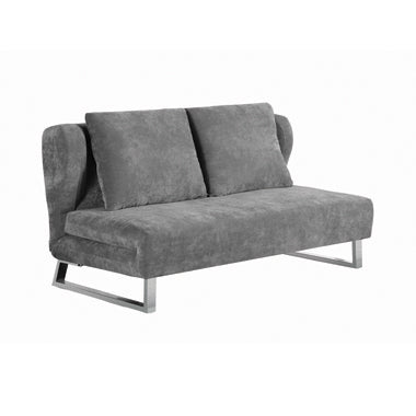 Coaster Vera Upholstered Sofa Bed Grey |Velvet