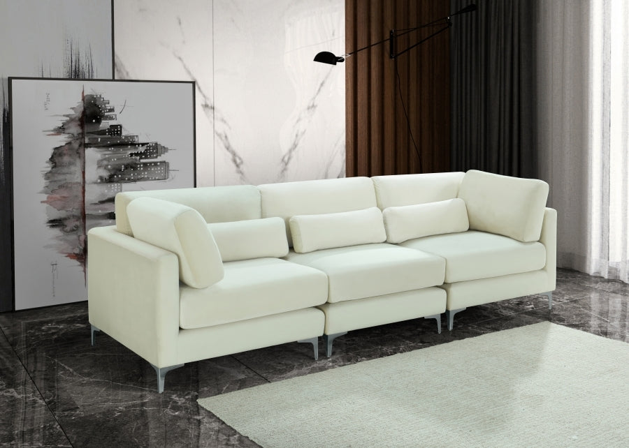 Meridian Julia Velvet Modular 108" Sofa