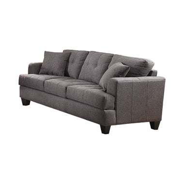Coaster Samuel Tufted Sofa Charcoal