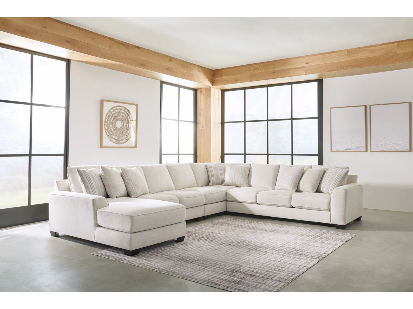 Lerenza 5-Piece Sectional with Chaise