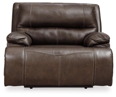 Ricmen Oversized Dual Power Leather Recliner