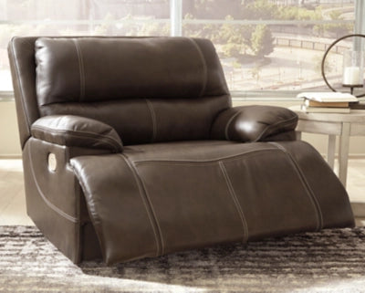 Ricmen Oversized Dual Power Leather Recliner