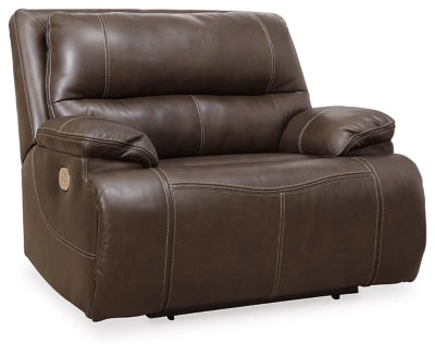Ricmen Oversized Dual Power Leather Recliner