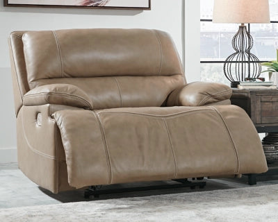 Ricmen Oversized Dual Power Leather Recliner