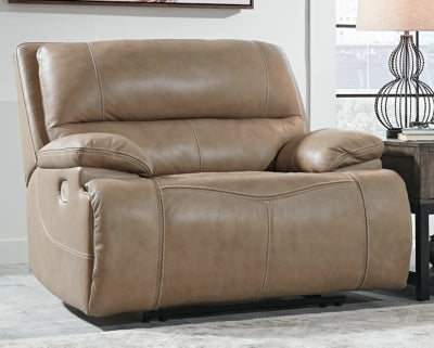 Ricmen Oversized Dual Power Leather Recliner