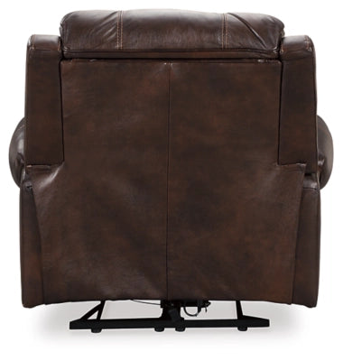 Buncrana Dual Power Leather Recliner