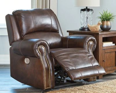 Buncrana Dual Power Leather Recliner