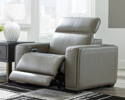 Correze Dual Power Leather Modular Recliner