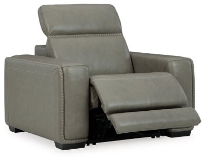 Correze Dual Power Leather Modular Recliner