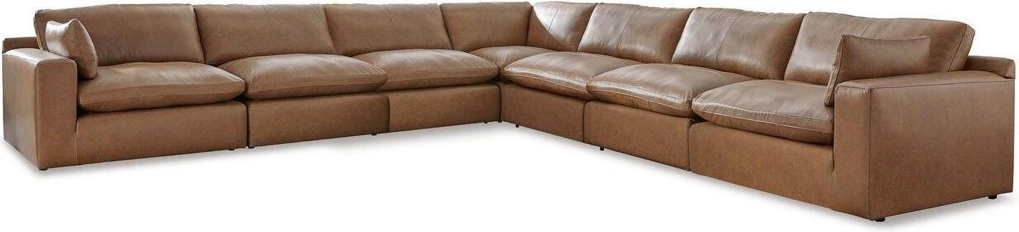 Emilia 7-Piece Sectional In Caramel