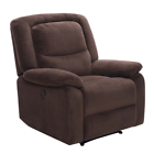 Push-Button Power Recliner with Deep Body Cushions, Upholstered, Multiple Colors