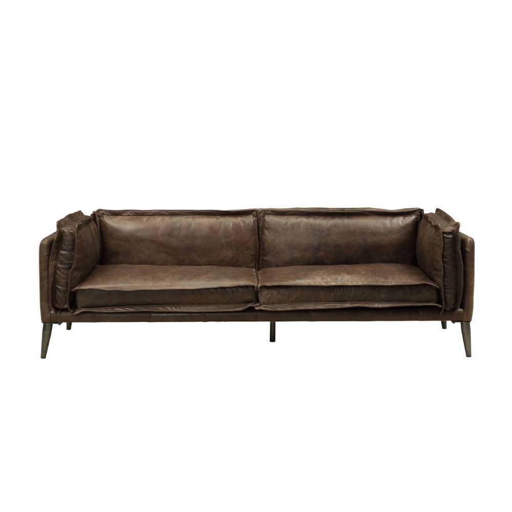 ACME Porchester Sofa Distress Chocolate Top Grain