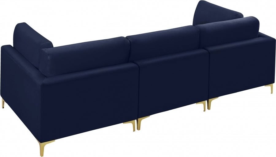 Meridian Julia Velvet Modular 108" Sofa