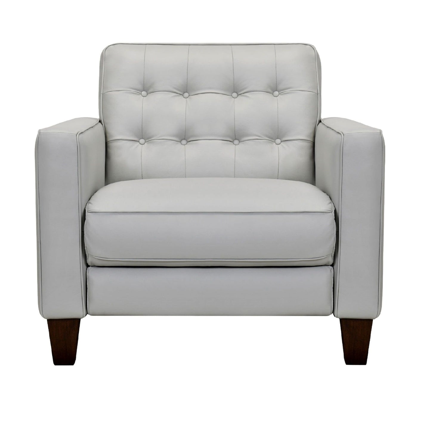 Armen Living Wesley Dove Gray Arm Accent Chair